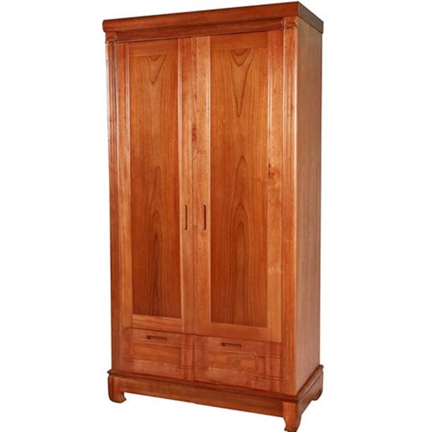 Tủ áo 2 buồng gỗ xoan đào